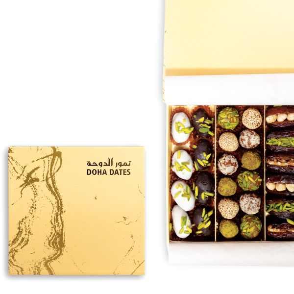 Marbel Box - Golden Doha Dates 500 Gm (Pkt)