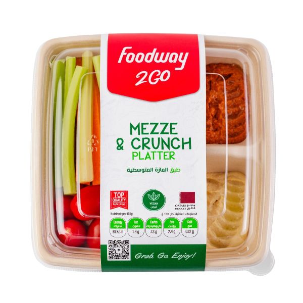 Mezze & Crunch Platter Foodway 2 Go (Bowl)