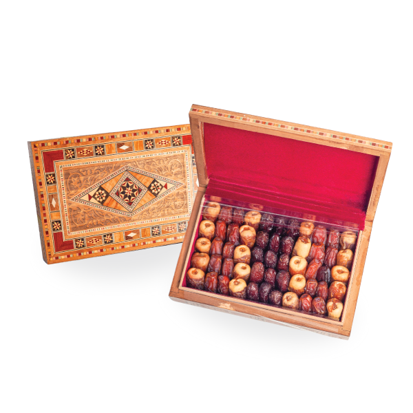 Wood Box 4 Kinds Of Dates Doha Dates 800 Gm (Pkt)